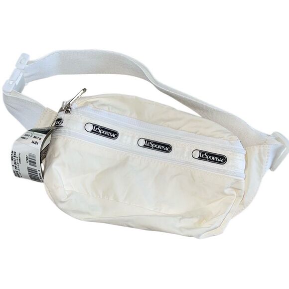 LeSportsac Womens Essential Belt‎ Bag Off White 9”x5”x1.5” NWT - Picture 1 of 5